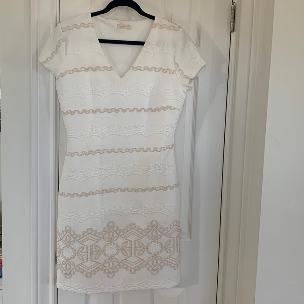 La Pateau Dress - Size Medium, EU 42, white